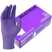 Перчатки медицинские диагностические нитриловые MATRIX сиреневый Nitrile (100шт) L