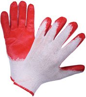 Рабочие перчатки с латексным обливом L (продаются по 10 пар)