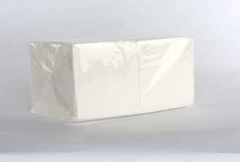 Салфетки 33*33см., 1-слойные белые 300 шт.
