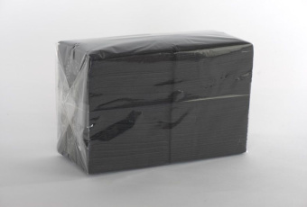 Салфетки 33*33 см., 2-слойные черные 200 шт.
